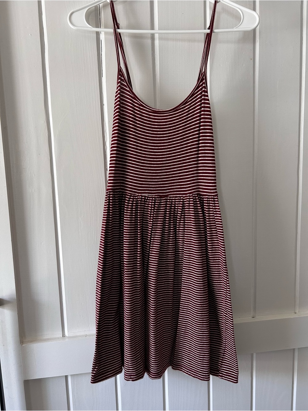 Forever 21 | Burgundy and White Striped Mini Dress